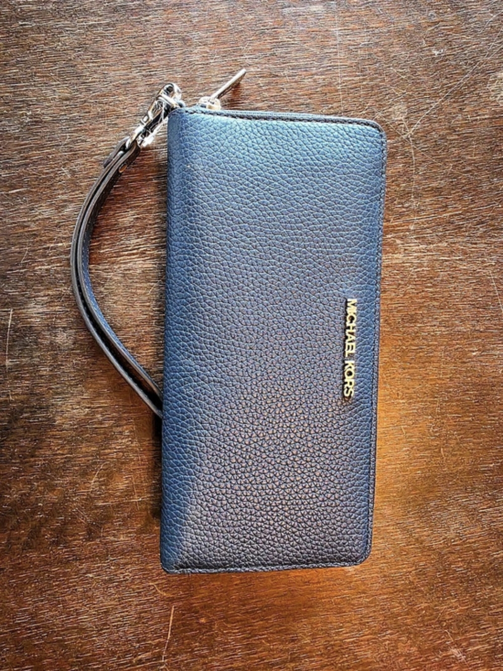 Michael Kors Jet Set Travel Continental Wallet Blue